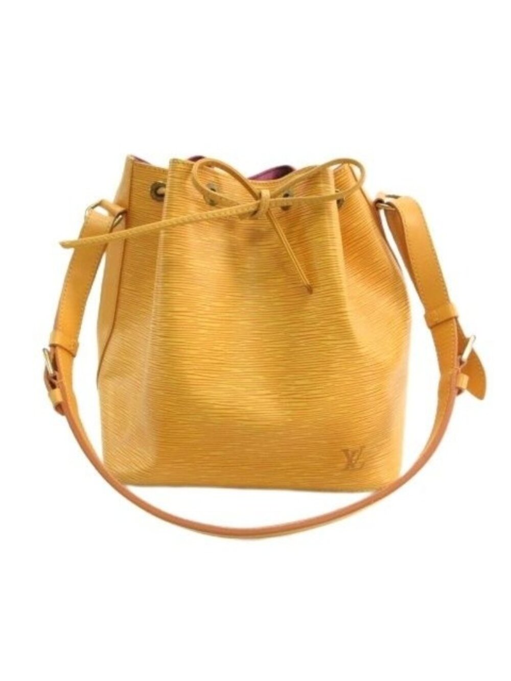 Louis Vuitton Epi Petit Noe Shoulder Bag Leather Yellow
